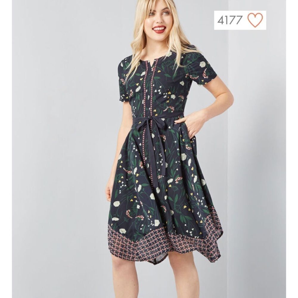 Lisa Lux Joyful Combination Short Sleeved‎ Dress XS